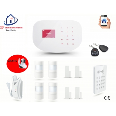 Home-Locking draadloos smart alarmsysteem wifi,gprs,sms set 8 AC-08 Home-Locking draadloos smart alarmsysteem wifi,gprs,sms set 8 AC-08